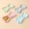 INS manufacturer's special offer wholesale dog bone-shaped pet double-bowl macaron-shaped dog double-bowl pet bowl Application Scenario